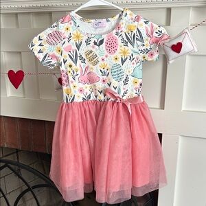 Girls Pete & Lucy Easter Tulle Dress Size 4T